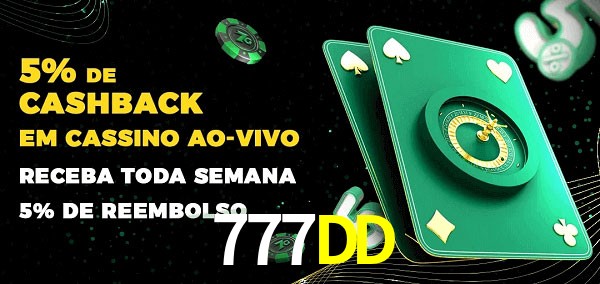 Promoções do cassino ao Vivo 777DD